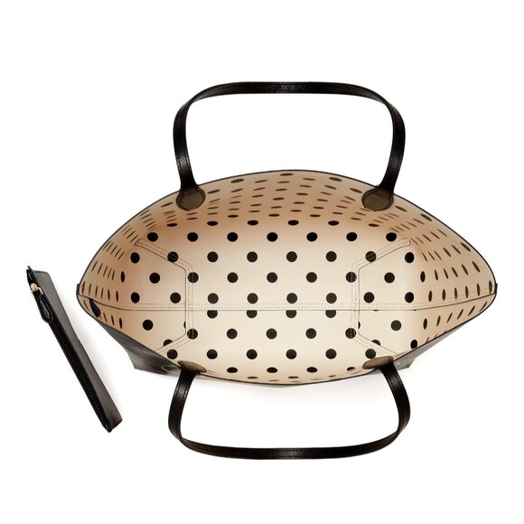 New Disney X Kate Spade Reversible Minnie Large Tote Black Multi - Picture 5 of 7